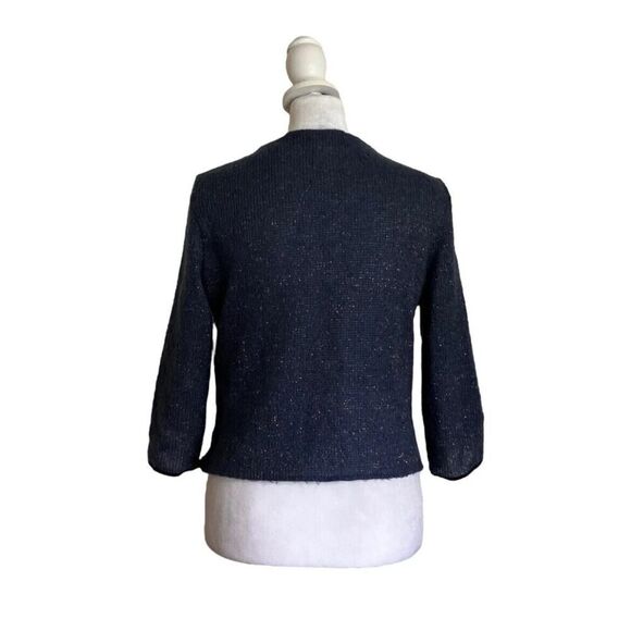 MCM Michael Cromer Munich Mohair Blend Metallic Cardigan Luxury Designer US S - Picture 8 of 16